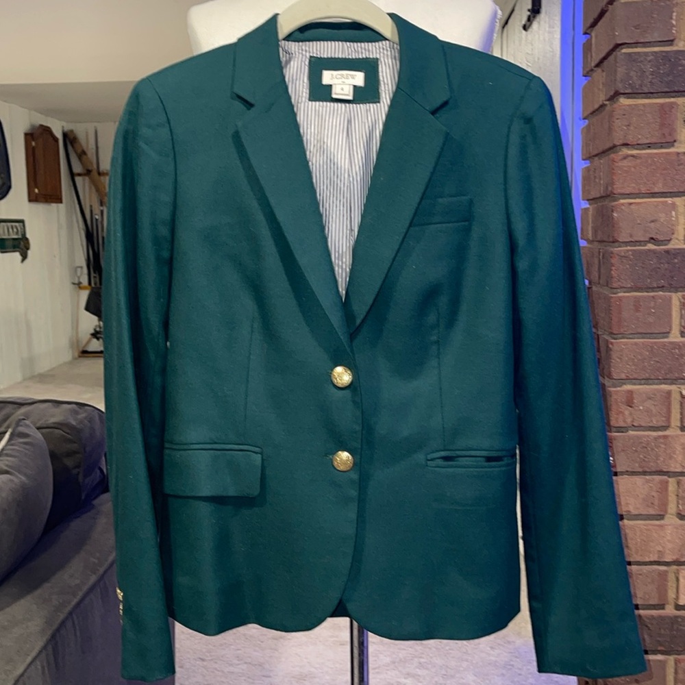 Hunter Green J. Crew Blazer Size 4